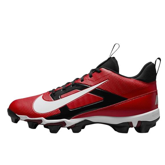 Nike Men's Alpha Menace 4 Shark Football Cleats Size 10.5 Red White NWOB - Picture 2 of 11